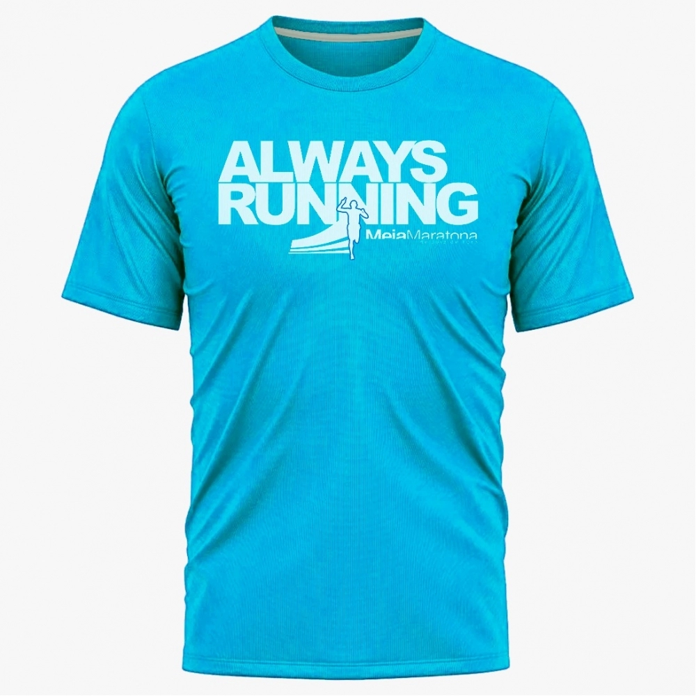 CAMISA ESPORTIVA ALWAYS RUNNING - MEIA MARATONA Ed Limitada 2024