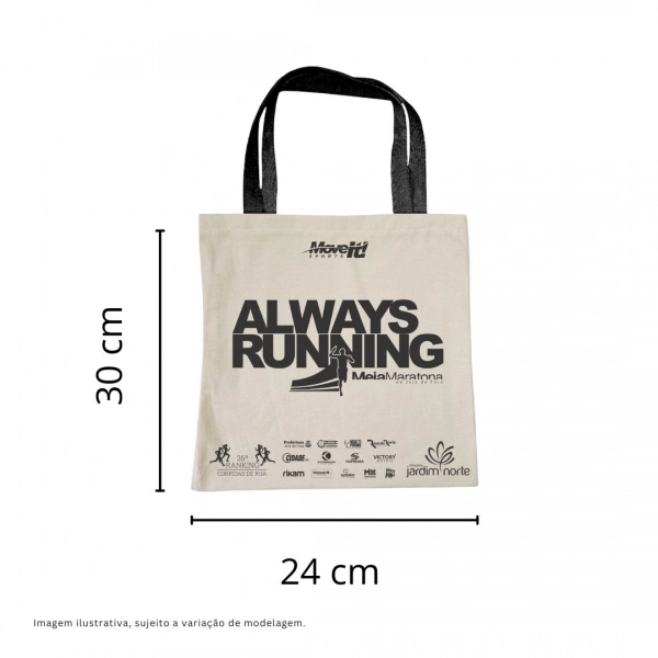 ECOBAG ALWAYS RUNNING - SARJA CRUA