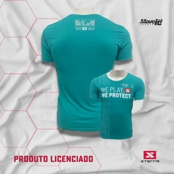 Camisa Esportiva - WE PLAY WE PROTECT - Búzios - Verde