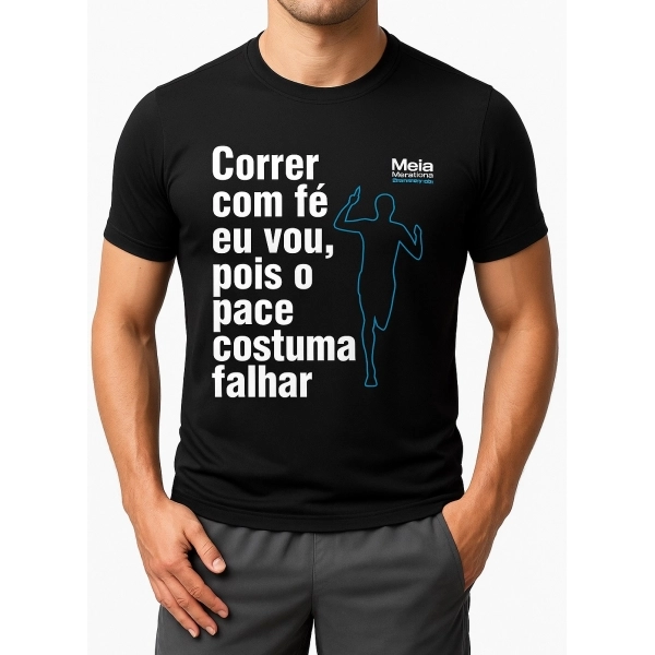 CAMISA ESPORTIVA FRASES - MEIA MARATONA 2025